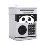 Passwort-Sparschwein, Kinder-Sparautomat, schwarz-rot, weiß-blau, weiß-rosa, Panda, rötlich-schwarz, grün, rot-schwarz