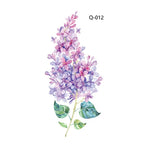 50 Stück kleine, wasserfeste Tattoo-Aufkleber mit Rosenmotiven für den Arm, Q-001, Q-002, Q-003, Q-012, Q-016, Q-017, Q-019, Q-022, Q-025, Q-029, Q-031, Q-032
