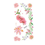 50 Stück kleine, wasserfeste Tattoo-Aufkleber mit Rosenmotiven für den Arm, Q-001, Q-002, Q-003, Q-012, Q-016, Q-017, Q-019, Q-022, Q-025, Q-029, Q-031, Q-032