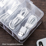 Staubaufbewahrungslinie Box Hub Finishing Box Desktop Datenkabel-Aufbewahrungsbox, Spezifikation: 8 Gitter Basic, 8 Gitter Basic, 8 Gitter Erhöht, 8 Gitter Erhöht Mit Deckel