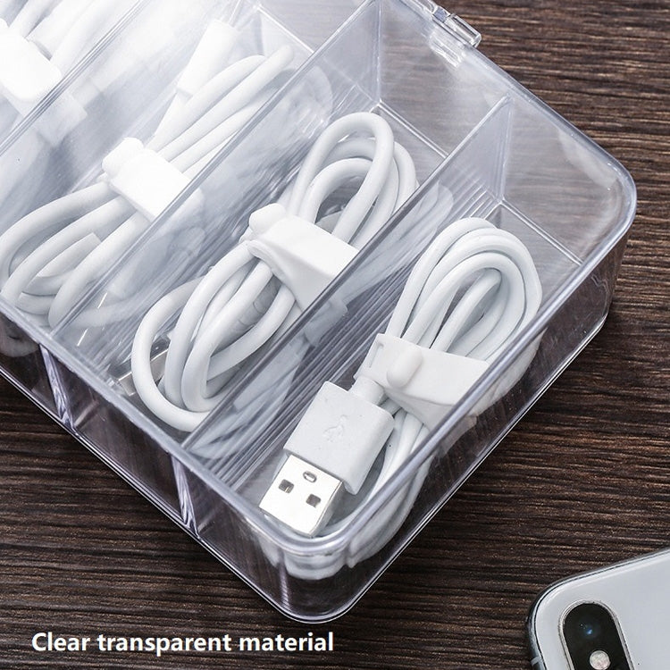 Staubaufbewahrungslinie Box Hub Finishing Box Desktop Datenkabel-Aufbewahrungsbox, Spezifikation: 8 Gitter Basic, 8 Gitter Basic, 8 Gitter Erhöht, 8 Gitter Erhöht Mit Deckel