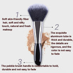 4-in-1 schwarzes Pebbles Make-up-Pinsel-Set, Lidschattenpinsel, Foundation-Pinsel, tragbarer Make-up-Pinsel, Stil:, Bloßer Pinsel