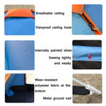 Outdoor-Camping-Strand regenfestes, sonnendichtes Zelt mit automatischem Schnellaufbau, für Einzelpersonen, für zwei Personen, für 3-4 Personen