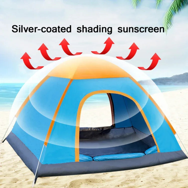 Outdoor-Camping-Strand regenfestes, sonnendichtes Zelt mit automatischem Schnellaufbau, für Einzelpersonen, für zwei Personen, für 3-4 Personen
