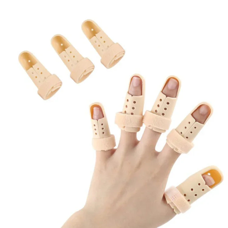 4-teiliges Set verstellbarer Fingerschienen zur Unterstützung der Finger bei Arthritis und Gelenkverletzungen, Nr. 0: 38–42 mm, Nr. 1: 42–48 mm, Nr. 2: 48–52 mm, Nr. 3: 52–55 mm, Nr. 4: 55–60 mm, Nr. 5: 60–65 mm