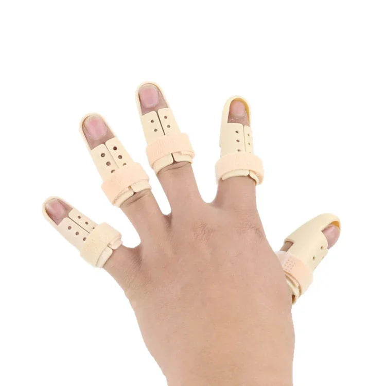 4-teiliges Set verstellbarer Fingerschienen zur Unterstützung der Finger bei Arthritis und Gelenkverletzungen, Nr. 0: 38–42 mm, Nr. 1: 42–48 mm, Nr. 2: 48–52 mm, Nr. 3: 52–55 mm, Nr. 4: 55–60 mm, Nr. 5: 60–65 mm