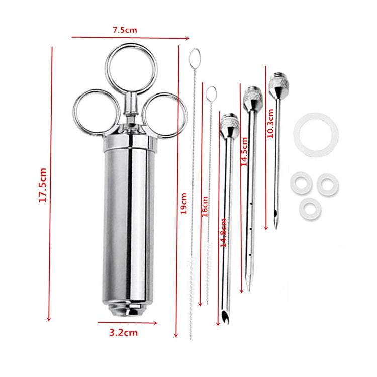Edelstahl-Marinadenspritze für Truthahn, Küchen-Marinadenspritze, 8-in-1, 9-in-1, 10-in-1