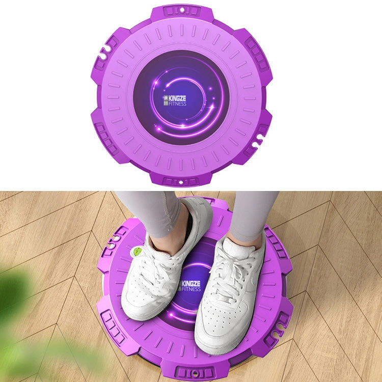 KINGZE Heim Taille Drehbrett Fitnessgerät Sport Bauch Drehmaschine, Lila, Frisches Grün, Lila + Zugseil, Frisches Grün + Zugseil