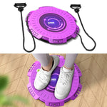 KINGZE Heim Taille Drehbrett Fitnessgerät Sport Bauch Drehmaschine, Lila, Frisches Grün, Lila + Zugseil, Frisches Grün + Zugseil