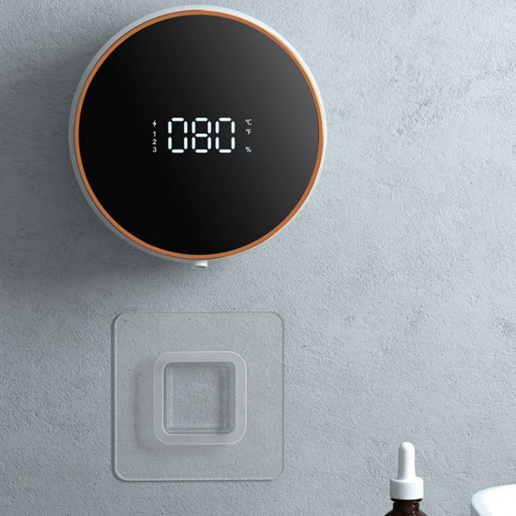 W1 Wandmontierter intelligenter Infrarot-Sensor-USB-Ladeschaumseifenspender, Weiß, Schwarz