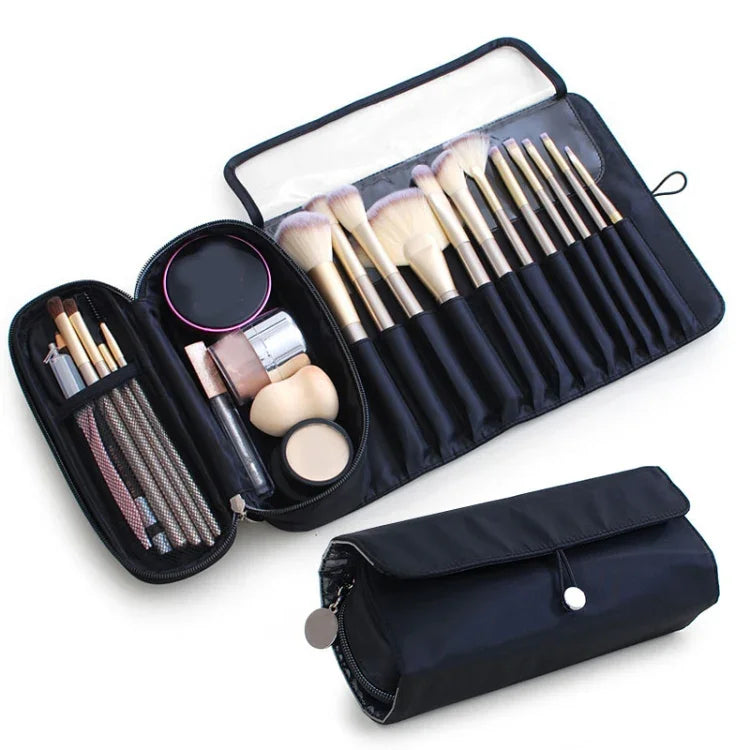 Kosmetiktasche, Aufbewahrungstasche für Kosmetikpinsel, multifunktionales, faltbares Beauty-Make-up-Set