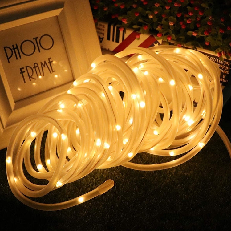 Lichterkette für Weihnachtsfeier-Dekoration, LED-Gartendekoration, Schlauchlicht mit Fernbedienung, Spezifikationen: 7 m 50 LEDs USB-betrieben, 12 m 100 LEDs USB-betrieben