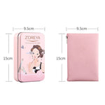 ZOREYA ZS744 7-in-1 Make-up-Pinselset, Beauty-Tools, Pinsel, Rosa + Tasche, Schwarz + Tasche, Rosa + Metallbox, Schwarz + Metallbox