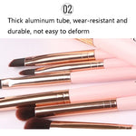 ZOREYA ZS744 7-in-1 Make-up-Pinselset, Beauty-Tools, Pinsel, Rosa + Tasche, Schwarz + Tasche, Rosa + Metallbox, Schwarz + Metallbox