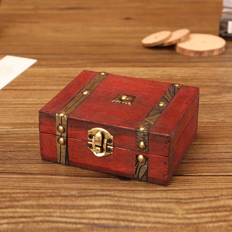 Antiker Holz-Doppelgürtel-Schmuckkasten，Spezifikation：, Original Schnalle, Mit Zahlenschloss