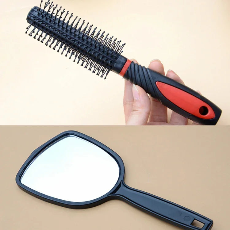 6-in-1 Spiegelkamm Haarkamm mit Basisset Kopfhautmassage-Schönheitskamm