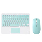 871 9,7 Zoll Tragbare kabellose Bluetooth-Tastatur mit Touchscreen iPad + Maus-Set für iPad, Pink + Maus, Mintgrün + Maus, Grün + Maus, Gelb + Maus, Weiß + Maus, Schwarz + Maus