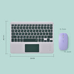 871 9,7 Zoll Tragbare kabellose Bluetooth-Tastatur mit Touchscreen iPad + Maus-Set für iPad, Pink + Maus, Mintgrün + Maus, Grün + Maus, Gelb + Maus, Weiß + Maus, Schwarz + Maus