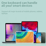 871 9,7 Zoll Tragbare kabellose Bluetooth-Tastatur mit Touchscreen iPad + Maus-Set für iPad, Pink + Maus, Mintgrün + Maus, Grün + Maus, Gelb + Maus, Weiß + Maus, Schwarz + Maus