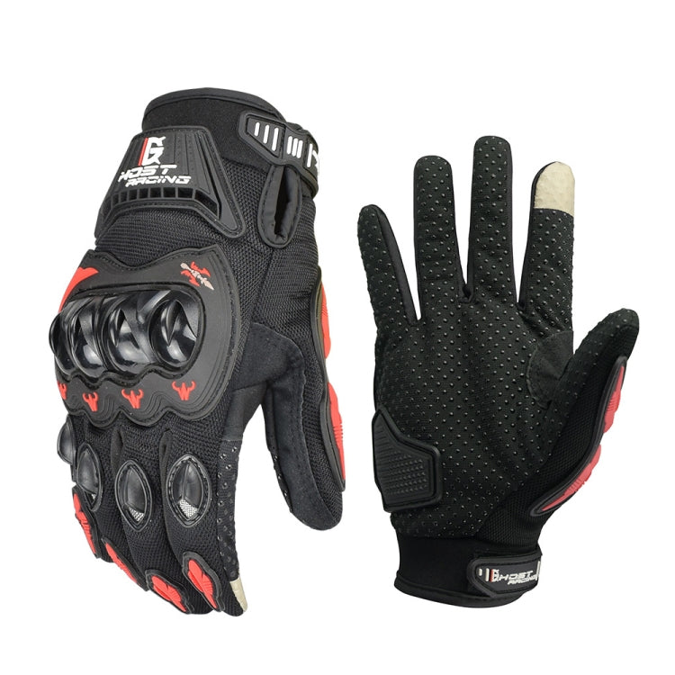 GHOST RACING GR-ST04 Motorradhandschuhe Anti-Sturz Vollfinger Reithandschuhe Touchscreen-fähig, L, XXL, M, XL