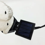 Solarbetriebene wasserdichte LED-Gartenleuchte für den Außenbereich in Tierform, Eule, Vogel