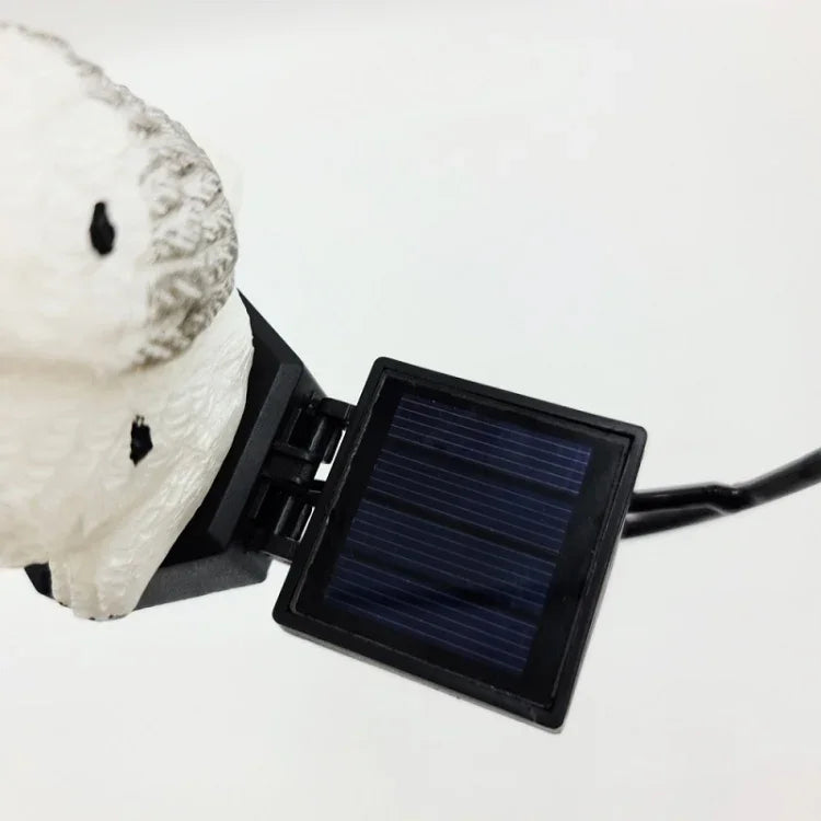 Solarbetriebene wasserdichte LED-Gartenleuchte für den Außenbereich in Tierform, Eule, Vogel