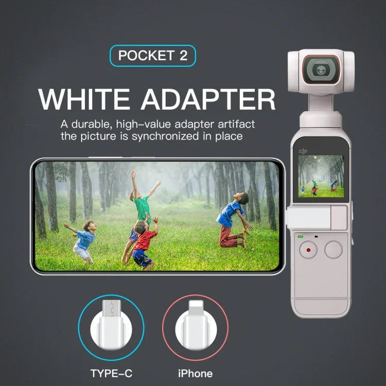 RCSTQ Smartphone-Adapter für DJI OSMO Pocket 1/2, 8-polig