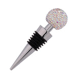 Weinstopfen Kristallkugel Rotwein, Diamant Zinklegierung Metall Weinkorken luftdicht, Weiß, Rosa, Großes Rot, Schwarz, Glänzendes Schwarz, AB, Seeblau