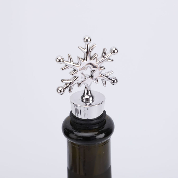 10 Stk. Frischhaltende versiegelte Rotwein-Korken Champagner-Stopper, Champagner-Stopper (Schneeflocke), Champagner-Stopper (Krone)