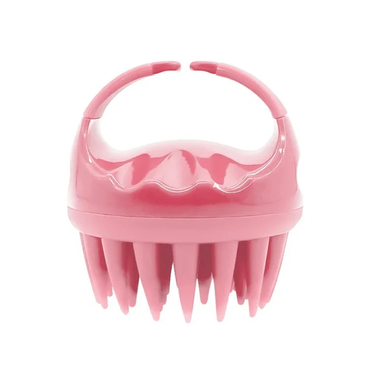 Runde Haarwaschbürste aus Silikon, Nass- und Trockenbürste, Mehrzweck-Massagebürste, Pink, Lila, Grün, Schwarz, Blau, Rot, Gelb, Grau