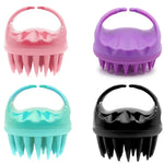 Runde Haarwaschbürste aus Silikon, Nass- und Trockenbürste, Mehrzweck-Massagebürste, Pink, Lila, Grün, Schwarz, Blau, Rot, Gelb, Grau