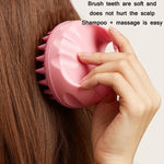 Runde Haarwaschbürste aus Silikon, Nass- und Trockenbürste, Mehrzweck-Massagebürste, Pink, Lila, Grün, Schwarz, Blau, Rot, Gelb, Grau
