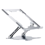 Integrierter Klappbarer Laptop-Ständer Hohl Wärmeableitender Flacher Desktop-Ständer, Tiefes Weltraumgrau, Mondsilber