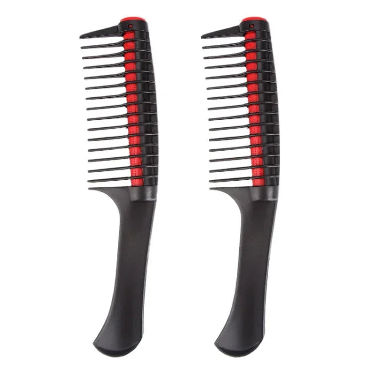 2 Stück 0089 Friseursalon-Färbebürste, Haarstylingbürste, rollende Herzbürste, glatte Haarbürste, Friseurwerkzeuge