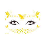 20 Stück wasserfeste Bronzing-Gesichtstattoo-Aufkleber für Partys, Maskenbälle, VS-011, VS-012, VS-013, VS-014, VS-015, VS-016, VS-017, VS-018, VS-019, VS-022, VS-023, VS-024, VS-025, VS-027, VS-028, VS-029, VS-030, VS-031, VS-032, VS-033