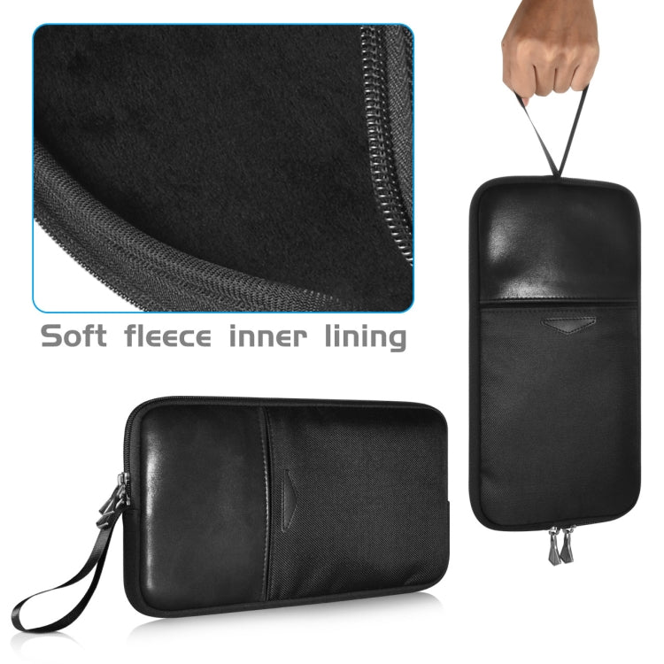 Universelle PU-Leder + Nylon wasserdichte Reißverschluss Tragetasche für Apple Wireless Keyboard A1314 & Magic Keyboard A1644