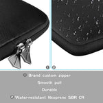 Universelle PU-Leder + Nylon wasserdichte Reißverschluss Tragetasche für Apple Wireless Keyboard A1314 & Magic Keyboard A1644
