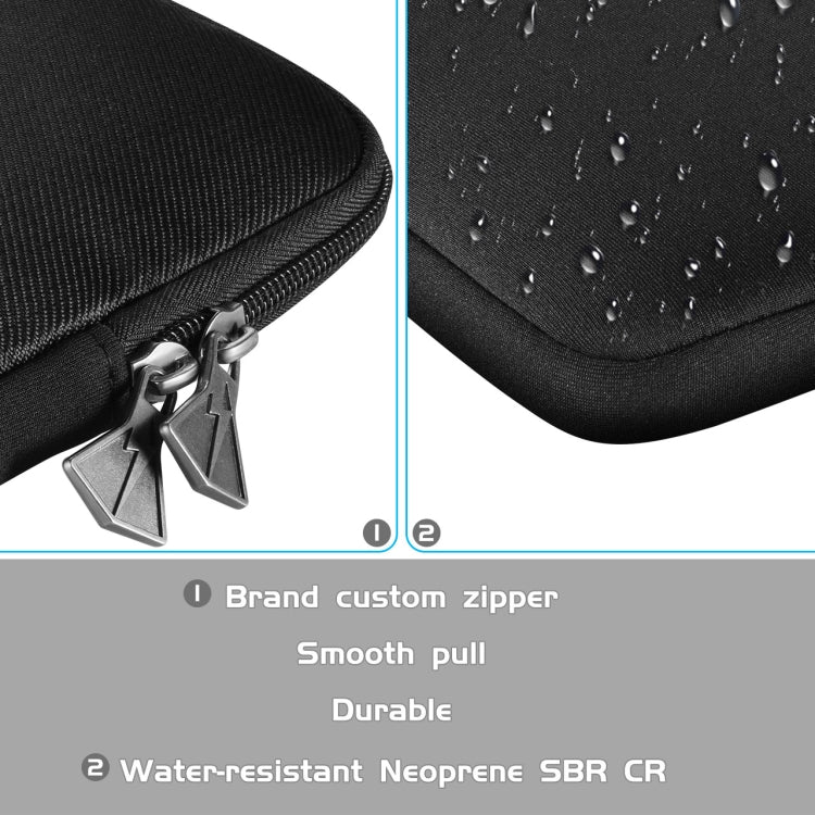 Universelle PU-Leder + Nylon wasserdichte Reißverschluss Tragetasche für Apple Wireless Keyboard A1314 & Magic Keyboard A1644