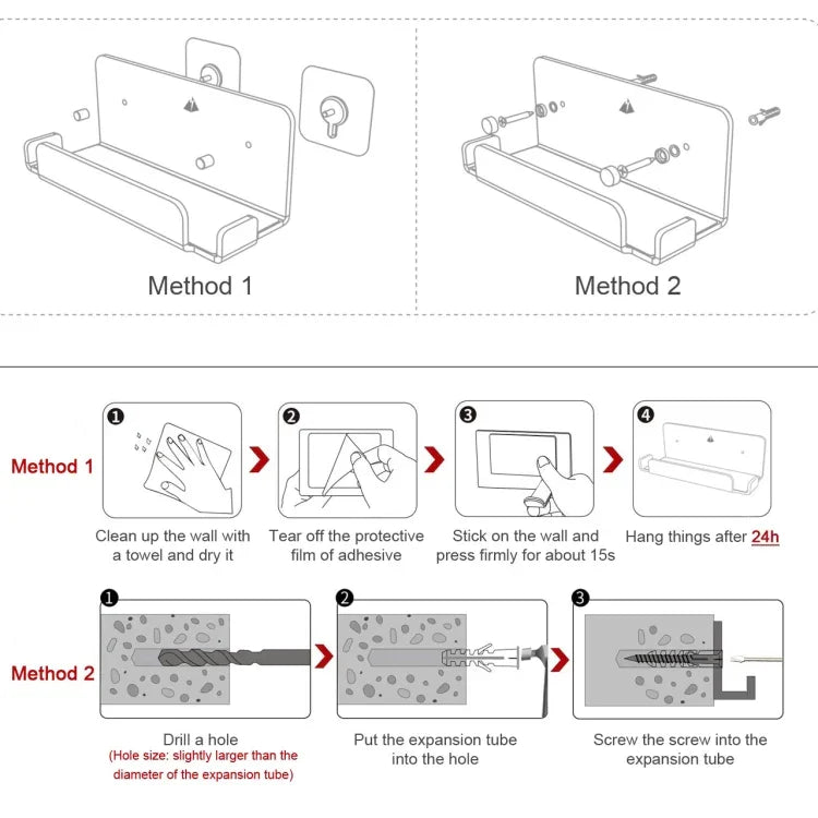 Wandhalterung für Spielkonsolen und Zubehör, Aufbewahrungsregal für Nintendo Switch, Acryl, Schwarz, Acryl, Transparent