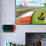 Wandhalterung für Spielkonsolen und Zubehör, Aufbewahrungsregal für Nintendo Switch, Acryl, Schwarz, Acryl, Transparent