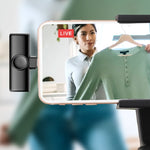 Lavalier Kabelloses Mikrofon Handy Live Video Aufnahme Kleines Mikrofon, 8 Pin Direkt 1 zu 1, Typ C 1 zu 1, Typ-C 1 zu 2