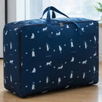 Oxford Stoff Steppdecke Feuchtigkeitsdichte & Wasserdichte Aufbewahrungstasche Reißverschluss Tragbare Umzugstasche, 55x33x20cm, 58x38x22cm, 60x50x25cm