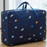 Oxford Stoff Steppdecke Feuchtigkeitsdichte & Wasserdichte Aufbewahrungstasche Reißverschluss Tragbare Umzugstasche, 55x33x20cm, 58x38x22cm, 60x50x25cm