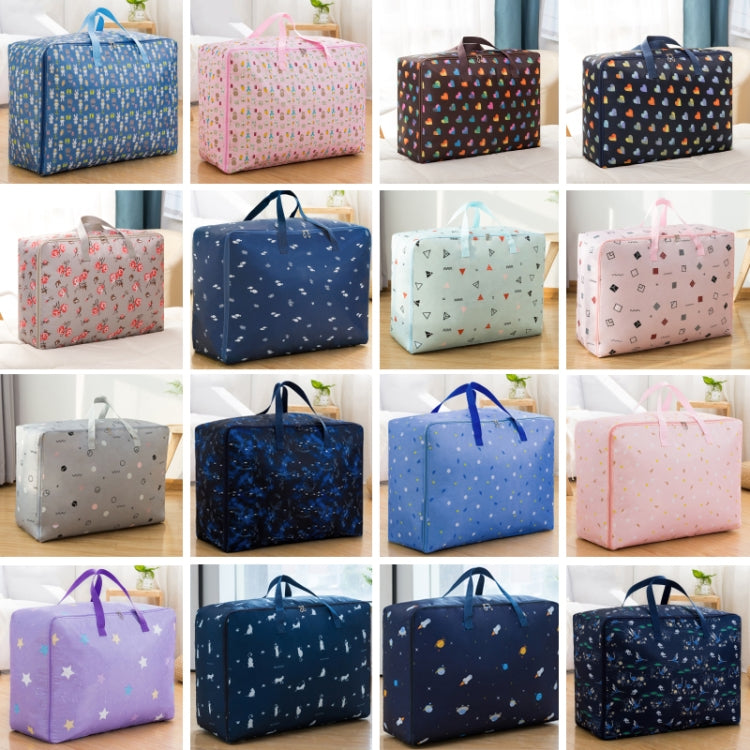 Oxford Stoff Steppdecke Feuchtigkeitsdichte & Wasserdichte Aufbewahrungstasche Reißverschluss Tragbare Umzugstasche, 55x33x20cm, 58x38x22cm, 60x50x25cm