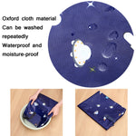 Oxford-Stoff-Steppdecken-Feuchtigkeits- & wasserdichte Aufbewahrungstasche mit Reißverschluss, tragbare Umzugstasche, 70x50x30cm