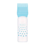 Haarfärbe- und Haarpflegeflasche mit Trockenreinigungsfunktion, transparent, mit Skala, Friseurbedarf, Schwarz, Blau, Rosa