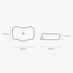 P10 Memory Foam Langsamer Rückprall Kissen Nackenschutz Memory Foam Kissen, 60 x 43 x 11cm