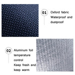 Verdickte Aluminiumfolie Isolierung Lunchbox-Tasche Wasserdichte Tragbare Mahlzeitentasche, 20x23x13cm, 24x27x14cm, 26x34x16cm
