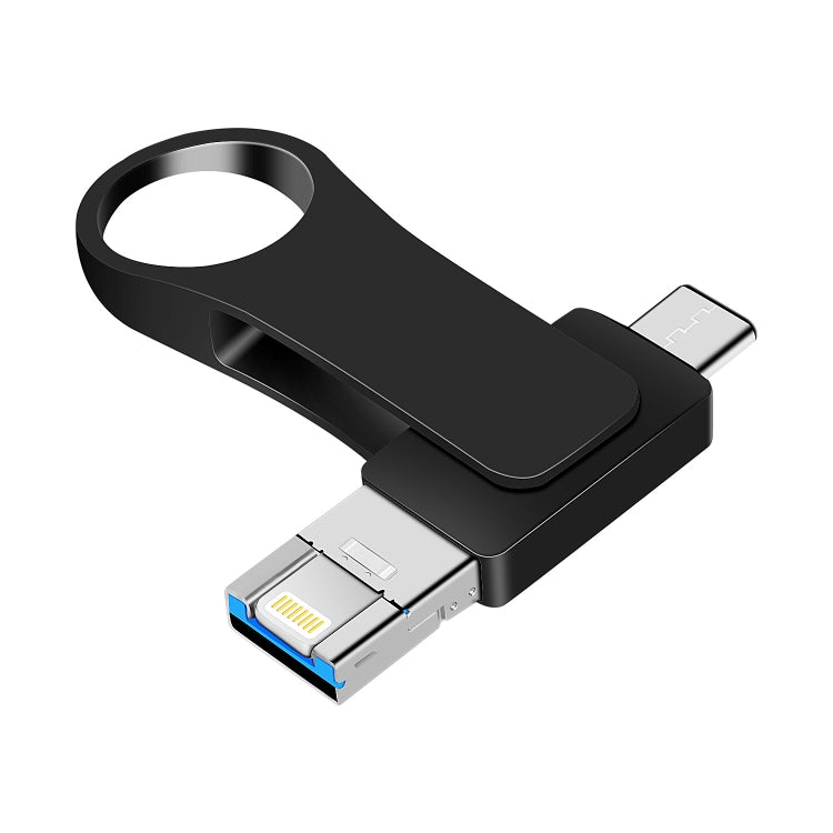 USB 3.0 + 8-Pin + USB-C / Typ-C 3-in-1 Mobiler Computer Metall U-Disk, 8GB, 16GB, 32GB, 64GB