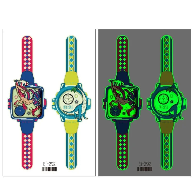 20 Stück wasserdichte leuchtende Cartoon-Uhr-Tattoo-Aufkleber für Kinder, Ei-289, EI-290, Ei-291, EI-292, Ei-293, Ei-294, Ei-295, Ei-296, Ei-297, Ei-298, Ei-299, EI-300